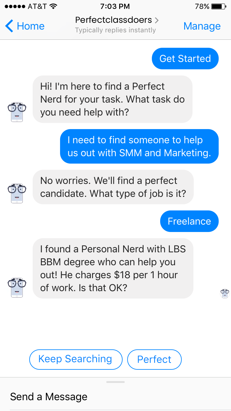 Perfectclassdoers can find a freelance Nerd to help you with SMM and Marketing for your business